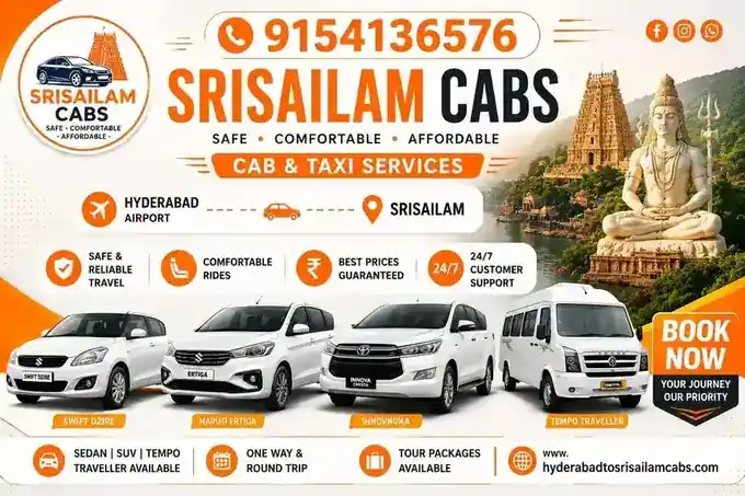 Hyderabad To Srisailam 1 Day Places